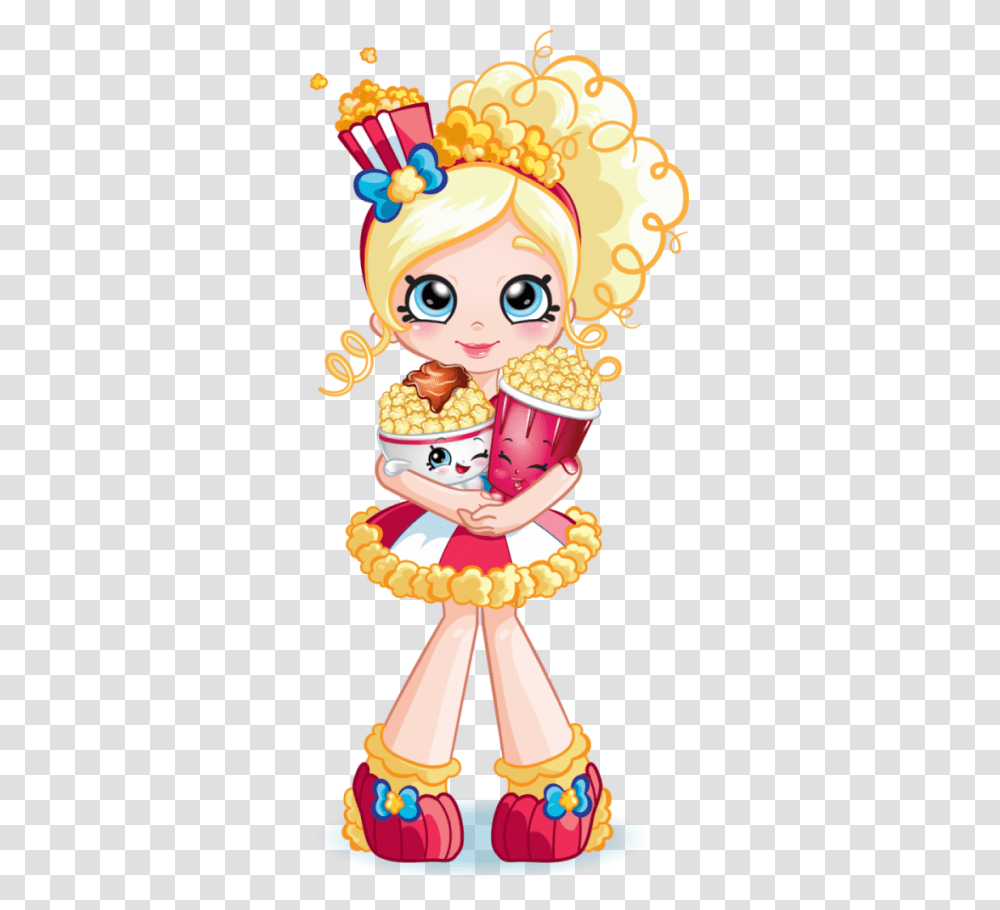 Shopkins Shoppies, Food, Popcorn, Doll, Toy Transparent Png