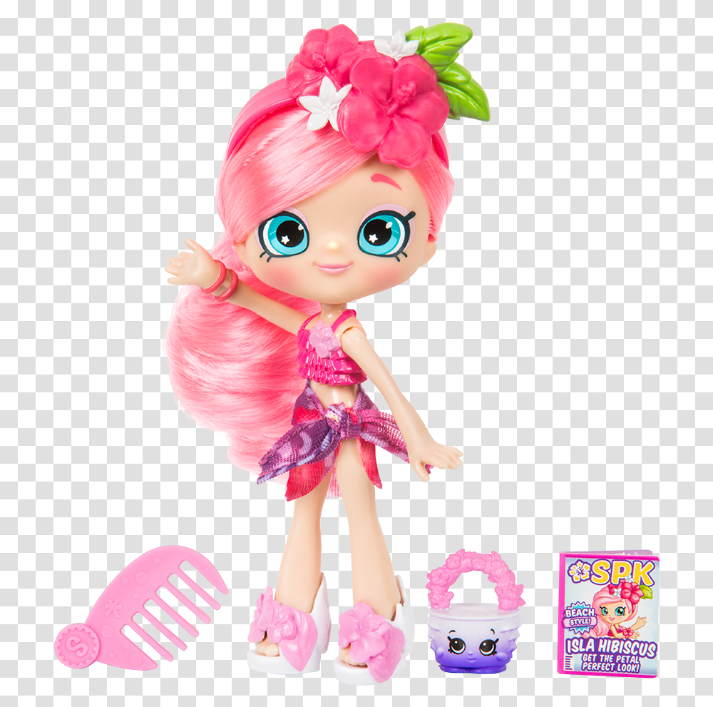 Shopkins Shoppies Isla Hibiscus, Doll, Toy, Person, Human Transparent Png