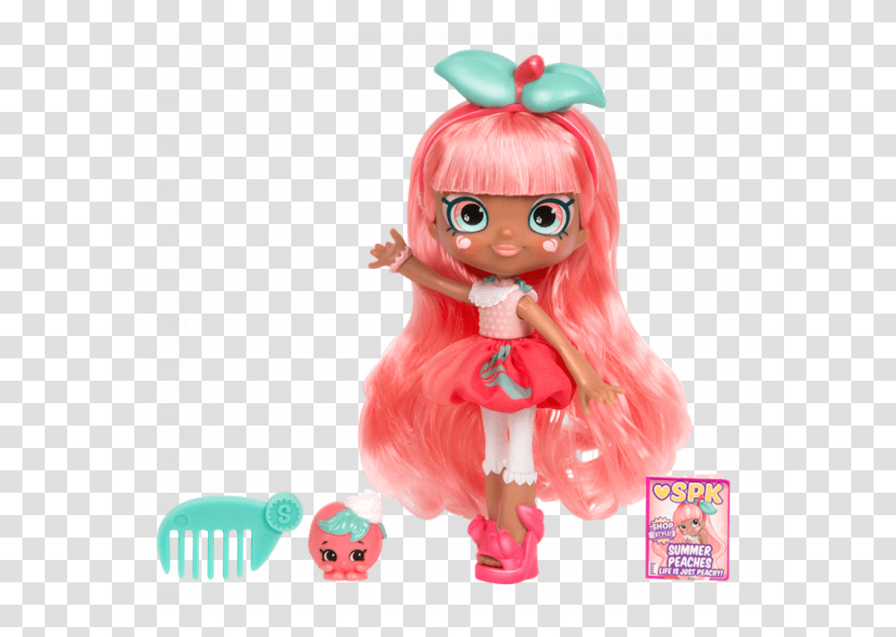 Shopkins Shoppies Summer Peaches, Doll, Toy, Barbie, Figurine Transparent Png
