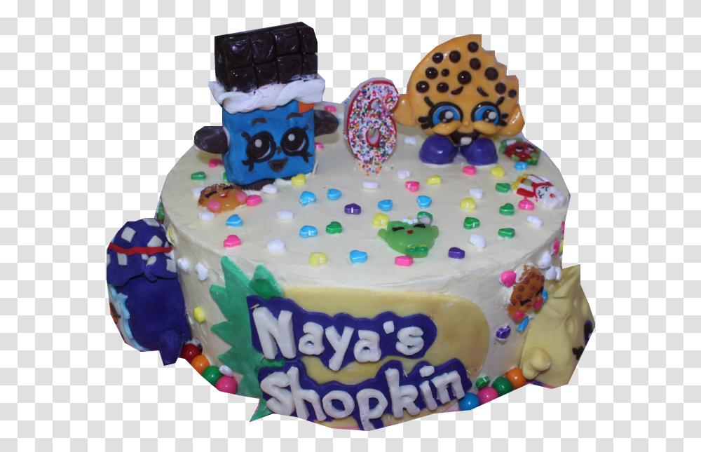Shopkins - Kingdom Bakery Birthday Cake, Dessert, Food, Icing, Cream Transparent Png