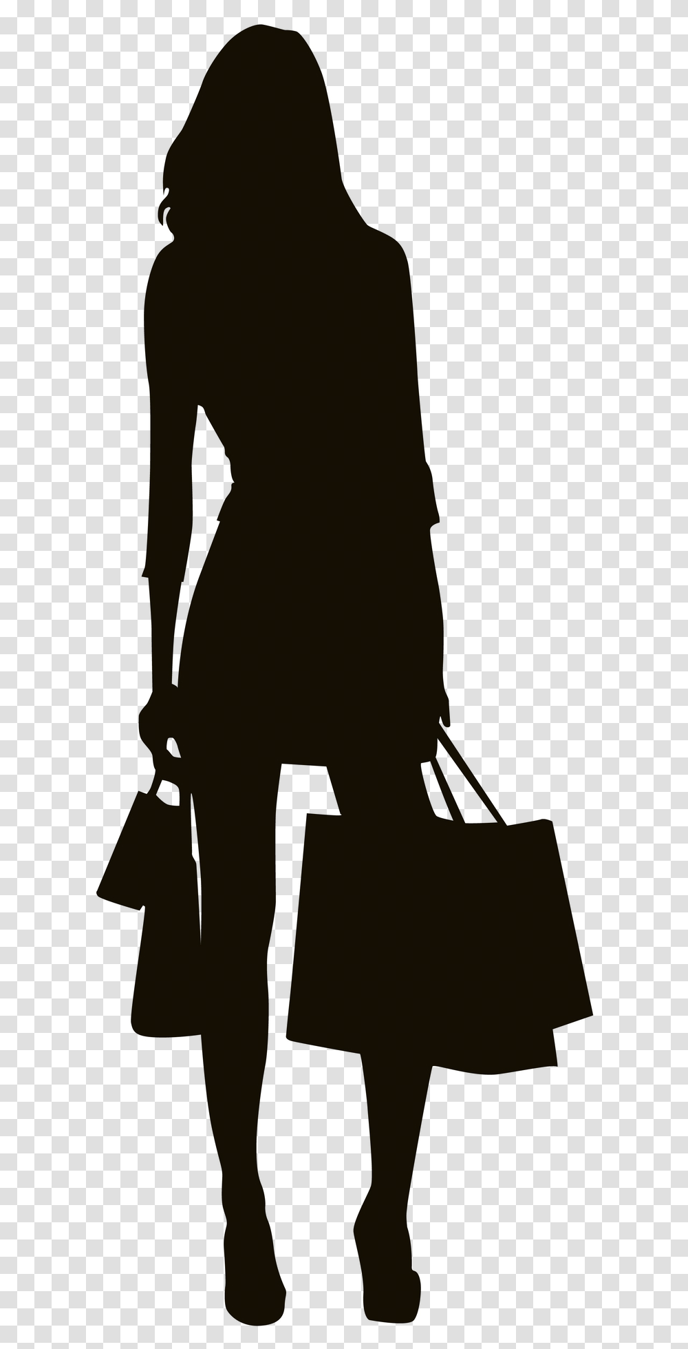Shopping Around The Residence Woman Shopping Icon, Silhouette, Mammal, Animal Transparent Png