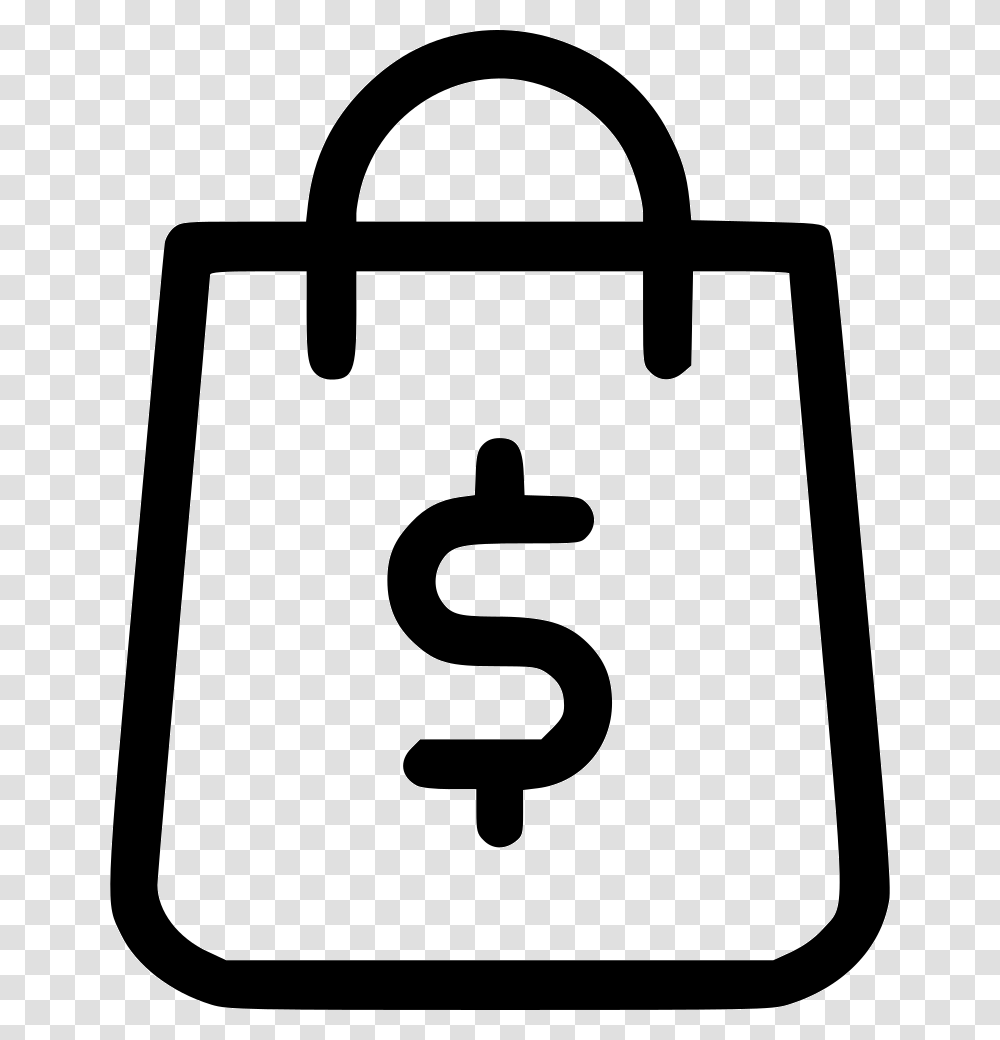Shopping Bag Shop Money Finance Dollar Delivery Bag Icon, Number, Sign Transparent Png
