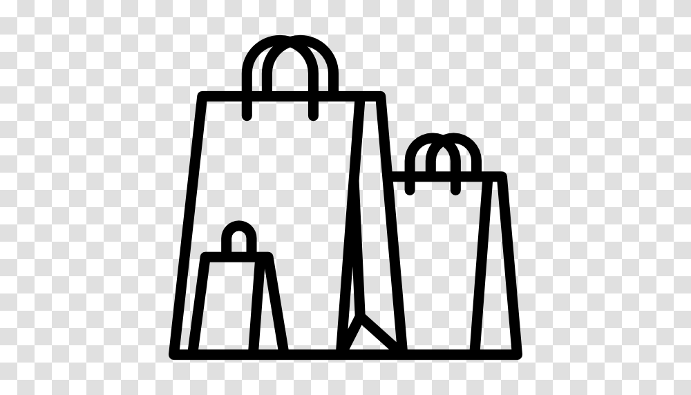 Shopping Bags Black And White Shopping Bags Black, Cowbell, Briefcase, Stencil Transparent Png