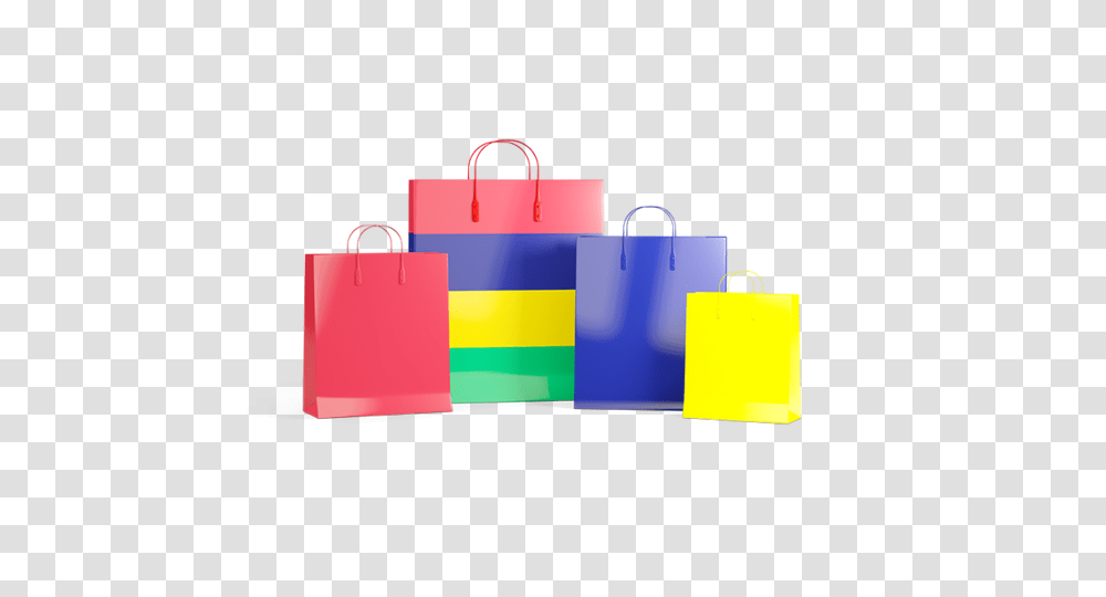 Shopping Bags With Flag Illustration Of Flag Of Mauritius, Tote Bag Transparent Png
