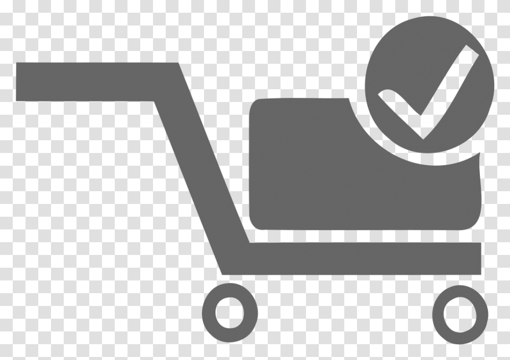 Shopping Cart Check Free Icon Download Logo Household Supply, Transportation, Vehicle, Kart, Scooter Transparent Png