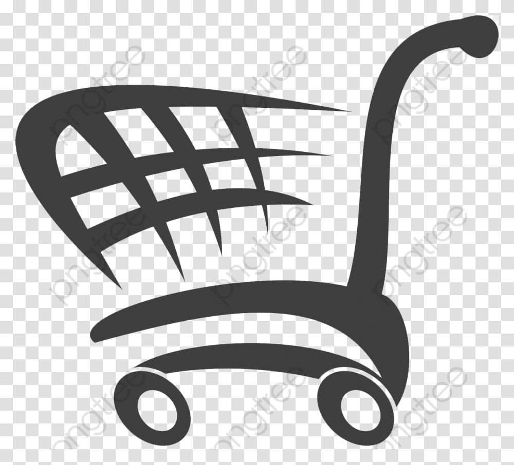 Shopping Cart Clipart Cartoon Shopping Cart Clipart, Chair, Furniture Transparent Png
