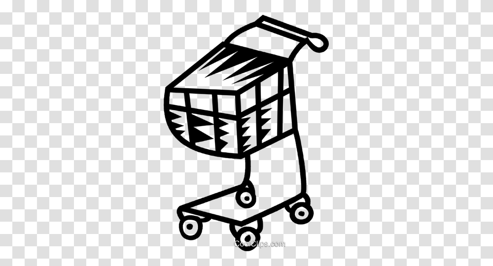 Shopping Cart Royalty Free Vector Clip Art Illustration, Stencil, Cowbell Transparent Png