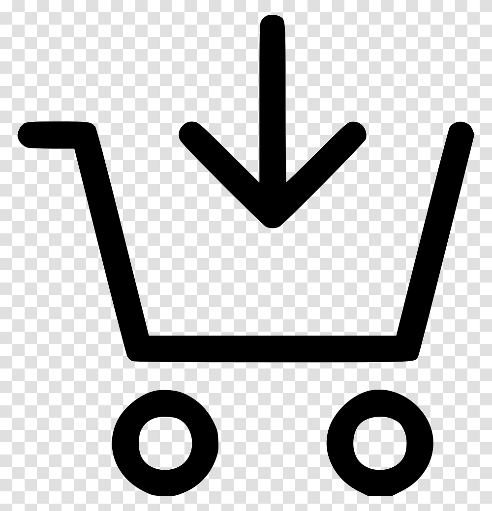 Shopping Cart, Stencil Transparent Png