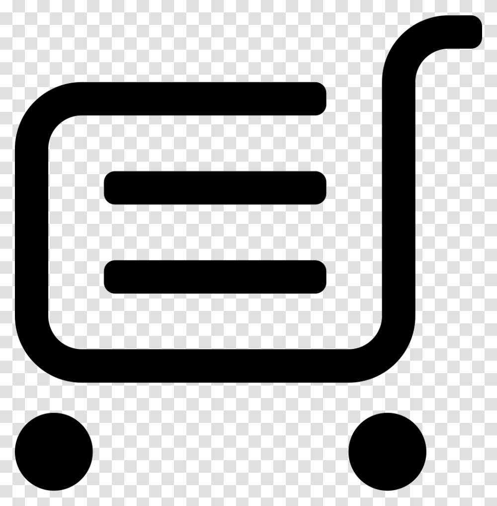 Shopping Cart, Stencil, Logo Transparent Png