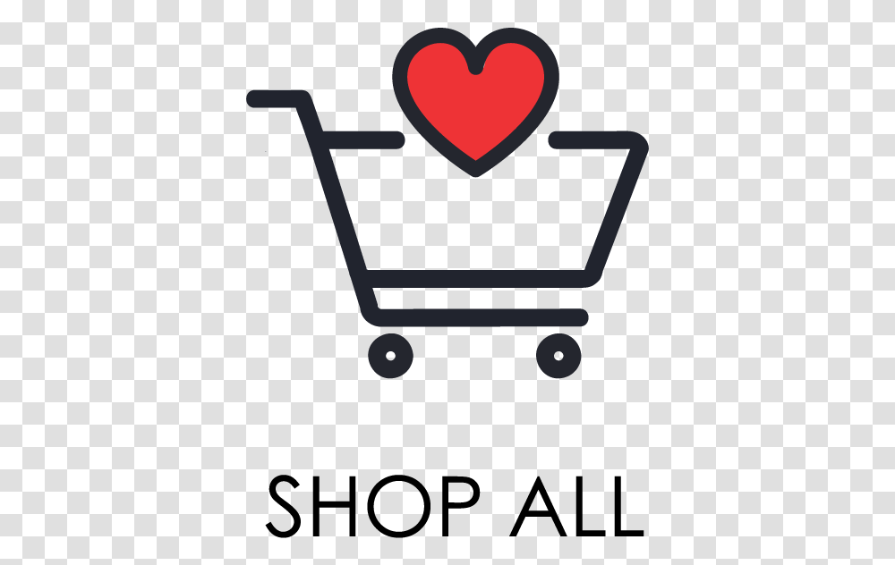 Shopping Cart With Heart Transparent Png