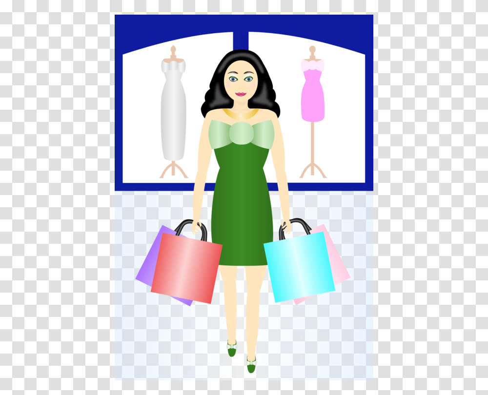 Shopping Centre Shopping Cart Retail Bag, Person, Human, Female, Dress Transparent Png