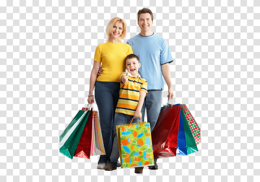 Shopping Family, Person, Human, People, Photography Transparent Png