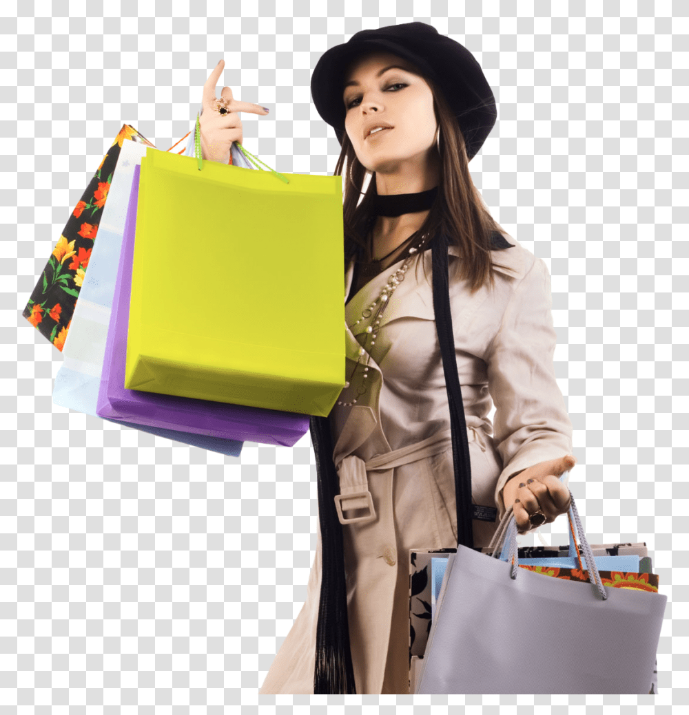 Shopping Girl Images, Person, Bag, Female Transparent Png