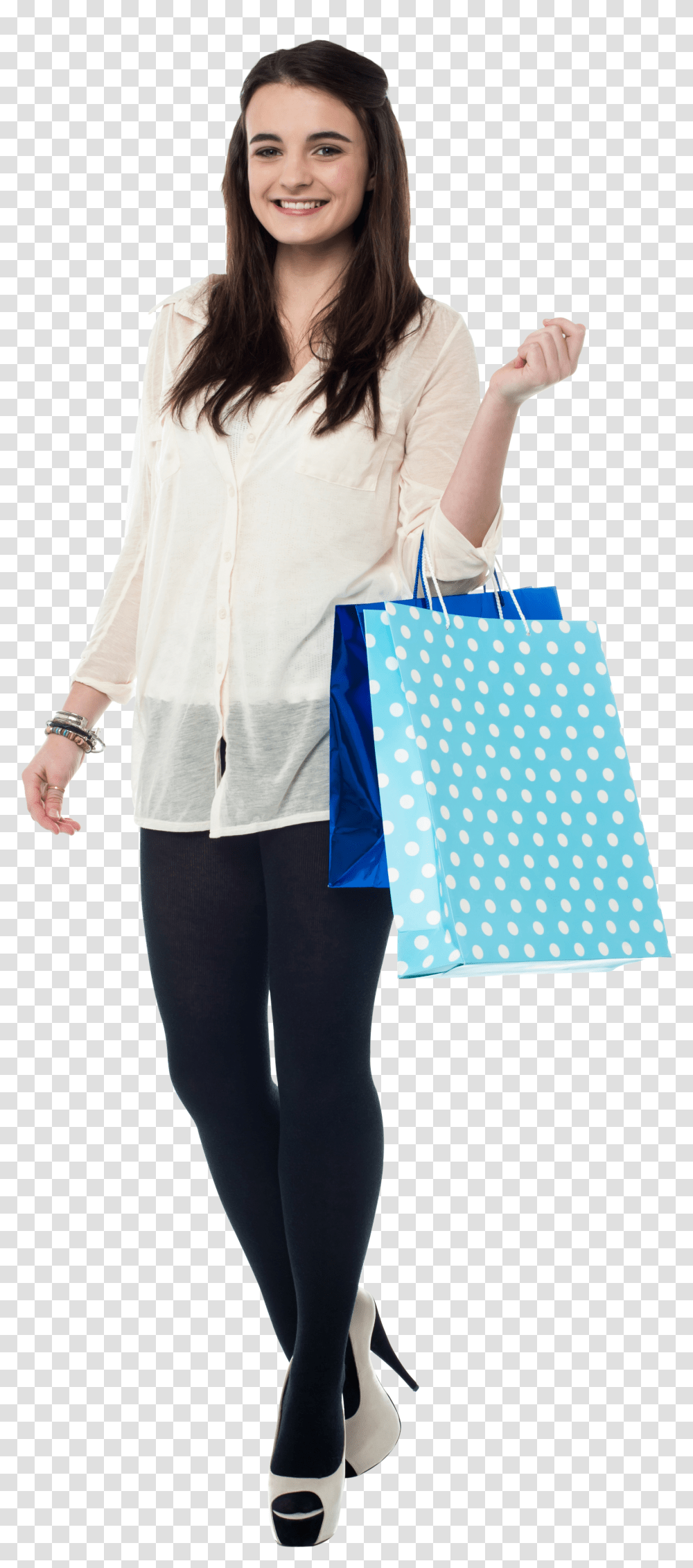 Shopping Girl, Person, Human, Long Sleeve Transparent Png