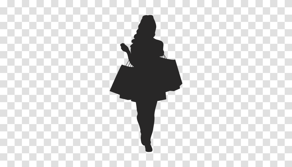 Shopping Girl Silhouette Image, Person, Green, Photography, People Transparent Png