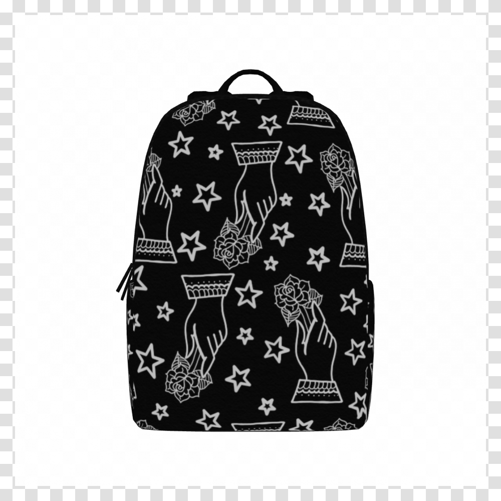 Shopping Goods Silver Stars And Hands Large Backpack, Bag, Luggage, Apparel Transparent Png