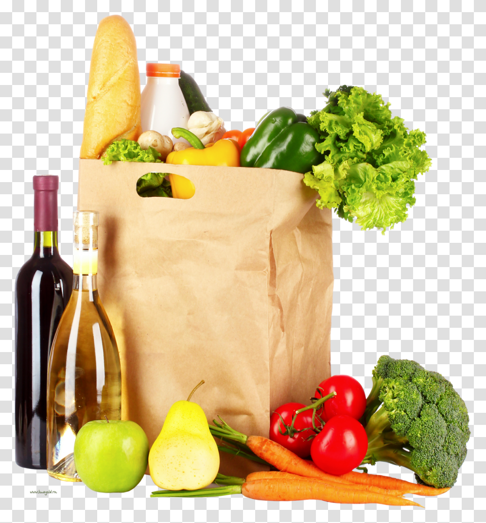 Shopping Grocery Bag, Plant, Food, Vegetable, Beverage Transparent Png