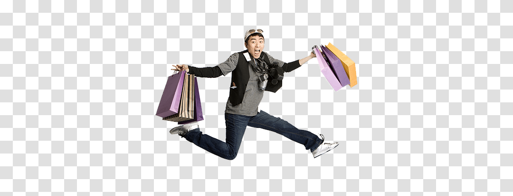 Shopping To Photography Up Jump Bag Getty Clipart Faire Du Shopping Homme, Person, Pants, Shopping Bag Transparent Png