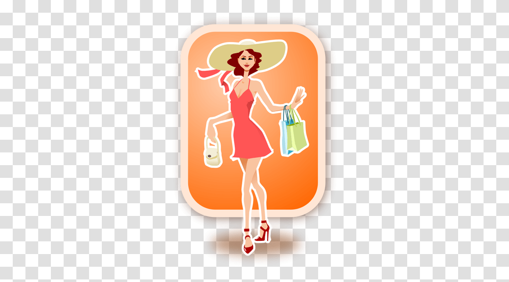 Shopping Woman Vector Image Wish My Ex Would Look Down, Person, Human, Apparel Transparent Png