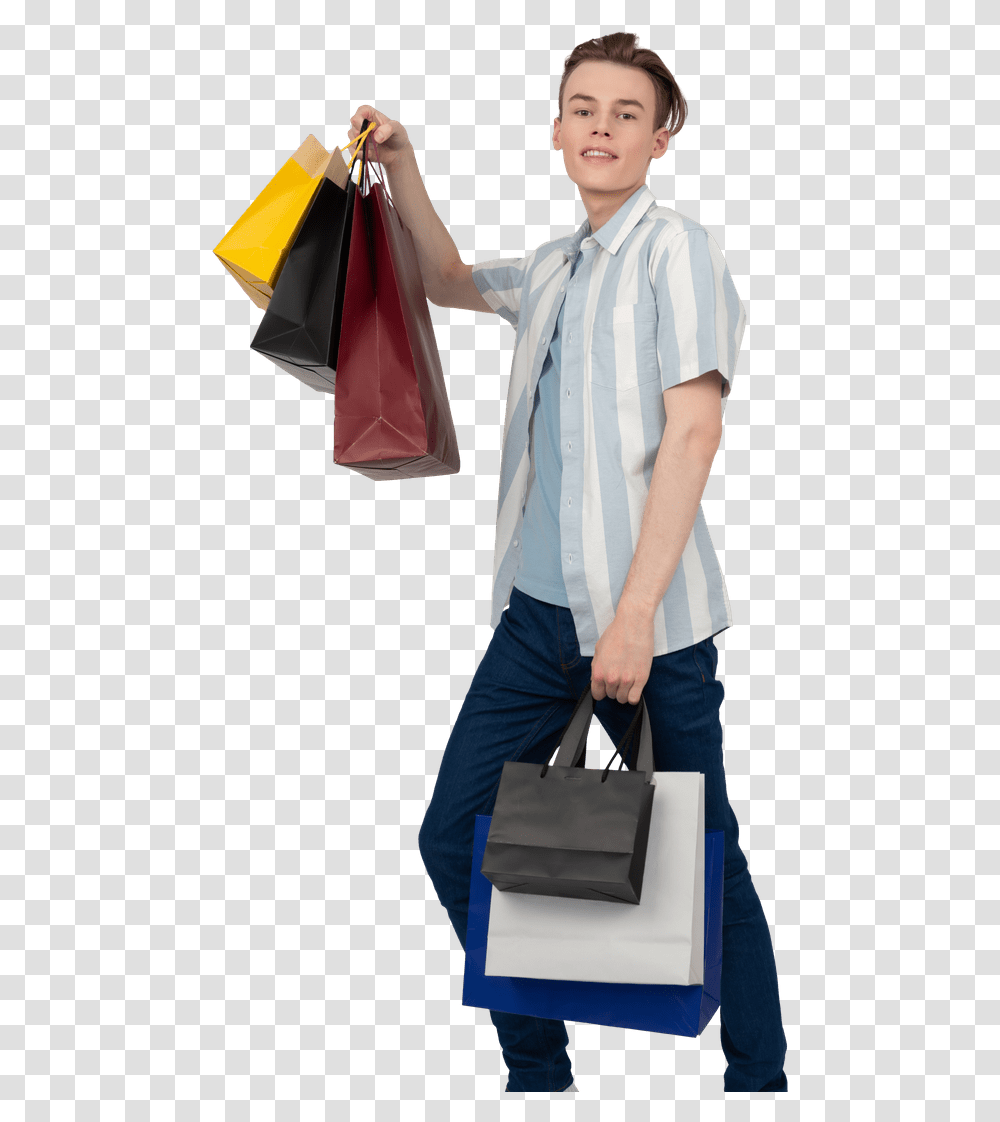 Shopping Young Photos & Pictures Icons8 Smart Casual, Clothing, Person, Pants, Bag Transparent Png