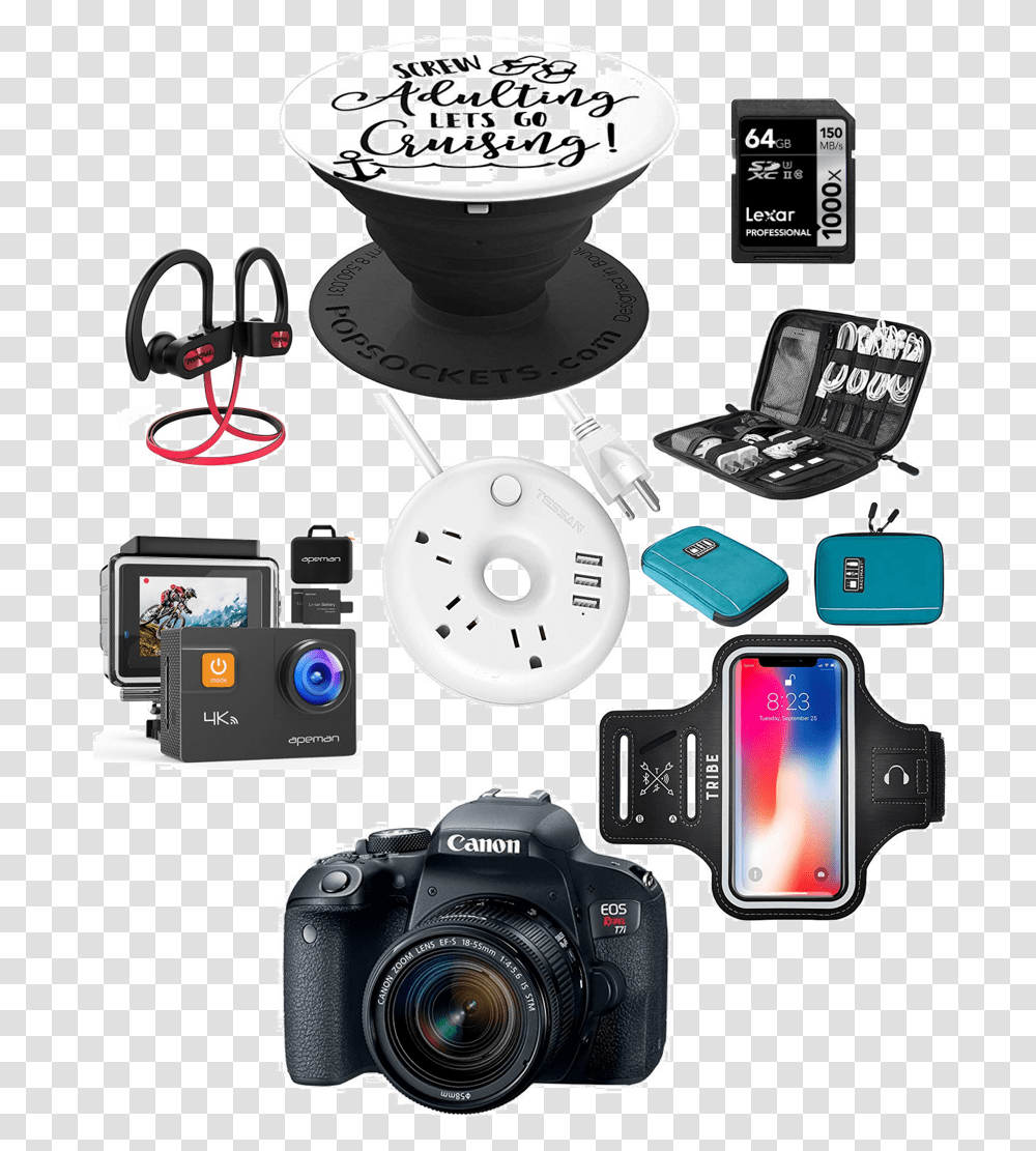 Shoppingelectronics Canon Rebel T7i Kit, Camera, Mobile Phone, Cell Phone, Clock Tower Transparent Png