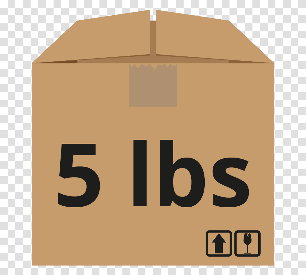 Shopusa 5lbs Carton, Cardboard, Box, Number Transparent Png