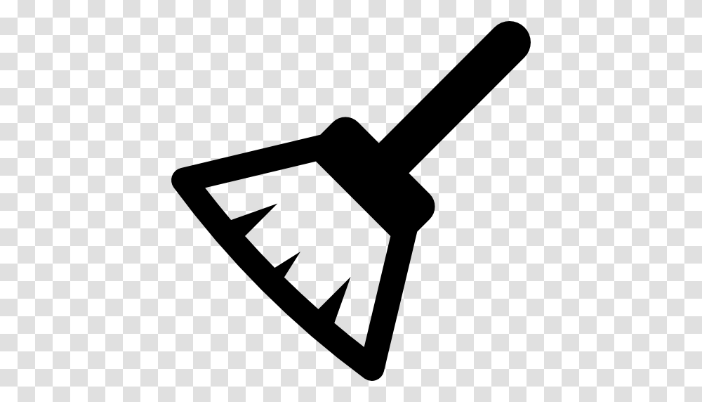 Short Broom, Shovel, Tool, Silhouette Transparent Png