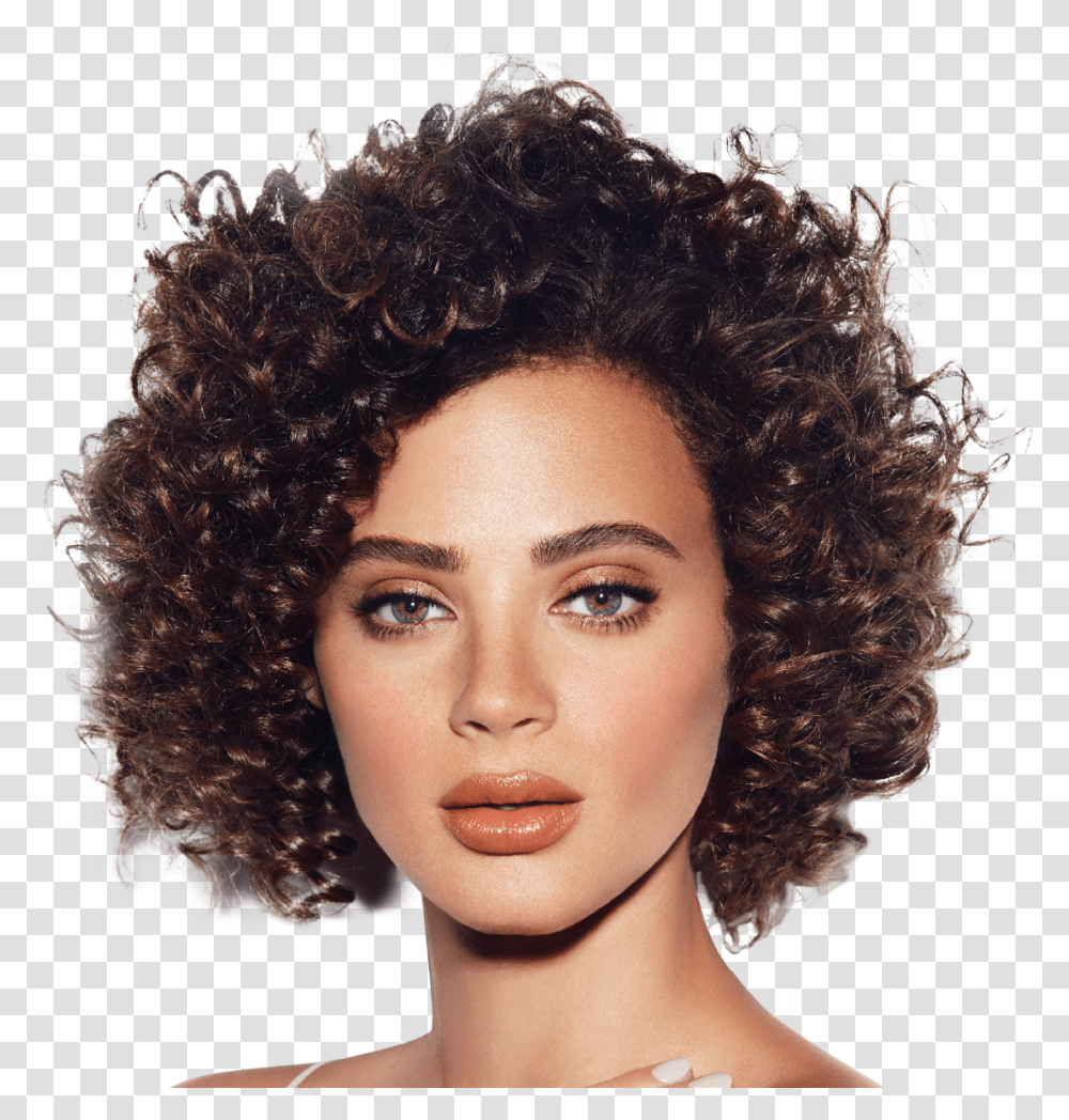 Short Curly Sewing In Hair, Person, Human, Face Transparent Png
