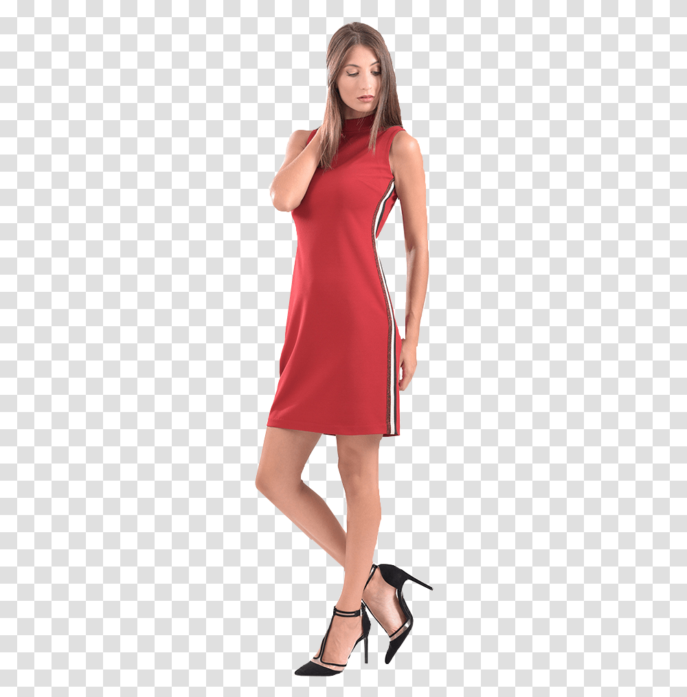 Short Dress With A Collar And A Vertical Line Photo Shoot, Person, Female, Sleeve Transparent Png