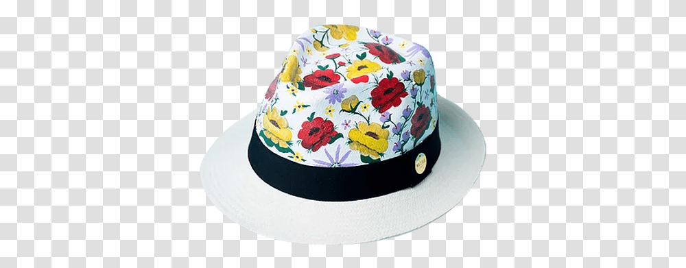 Short Fedora Summer Hat Flowers Fedora, Clothing, Apparel, Birthday Cake, Dessert Transparent Png
