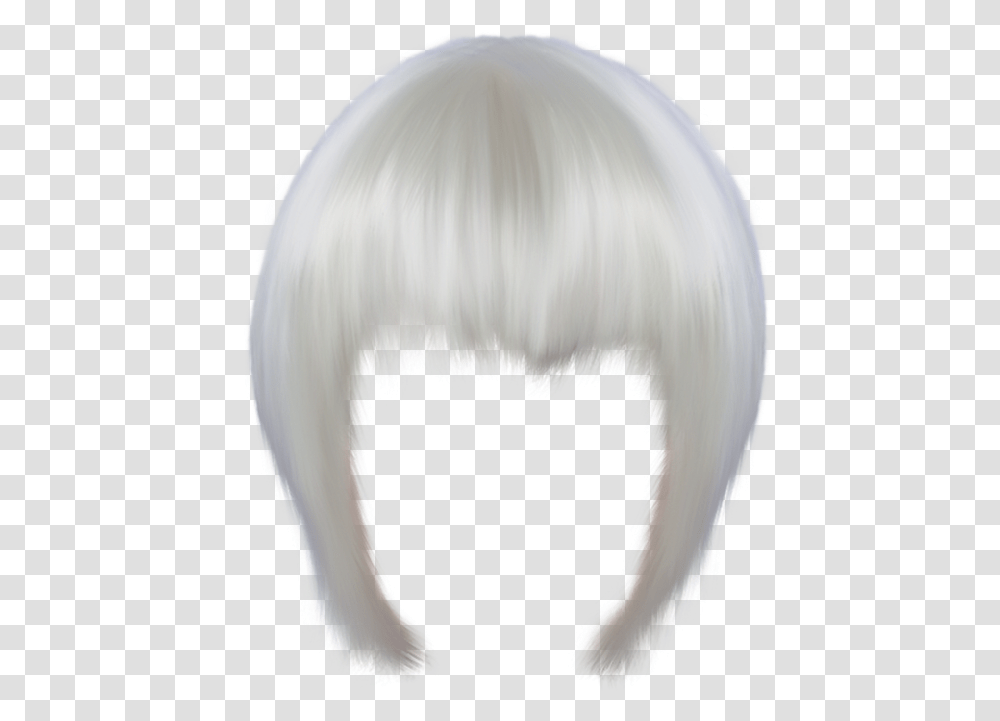 Short Hair Pic White Short Hair, Person, Human, Wig Transparent Png