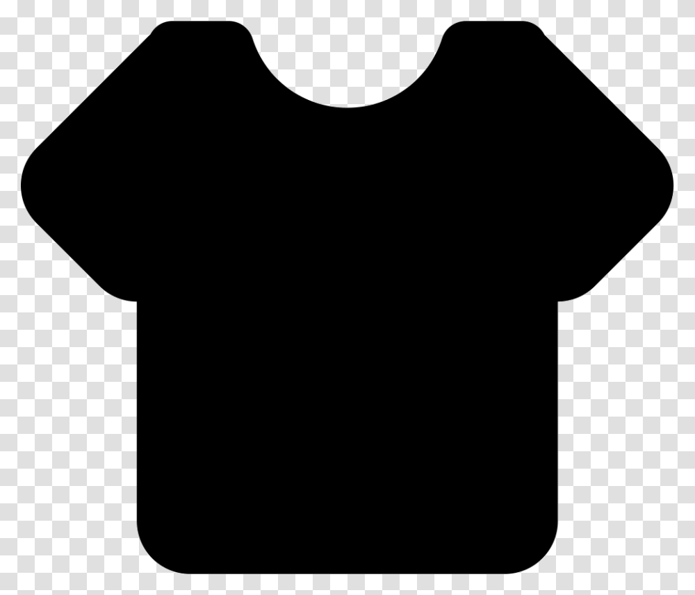 Short Sleeve Black Shirt Icon Free Download, Silhouette, Back, Apparel Transparent Png