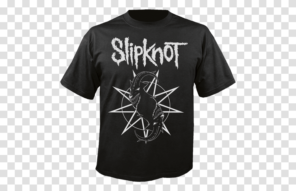 Short Sleeve T Shirt Nuclear Blast Slipknot Goat Star Logo Slipknot People Shit T Shirt, Clothing, Apparel, T-Shirt, Person Transparent Png