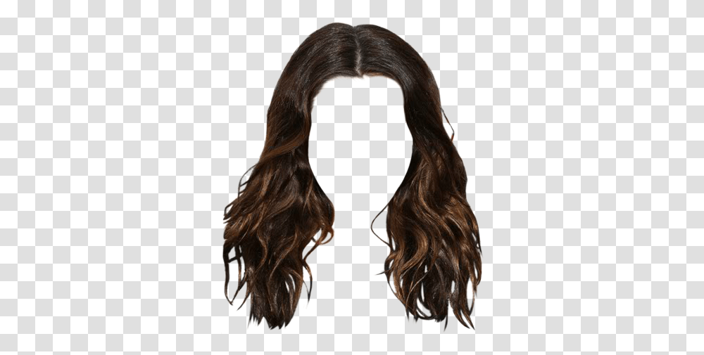 Short Wavy Black Hair, Person, Human, Wig, Ponytail Transparent Png