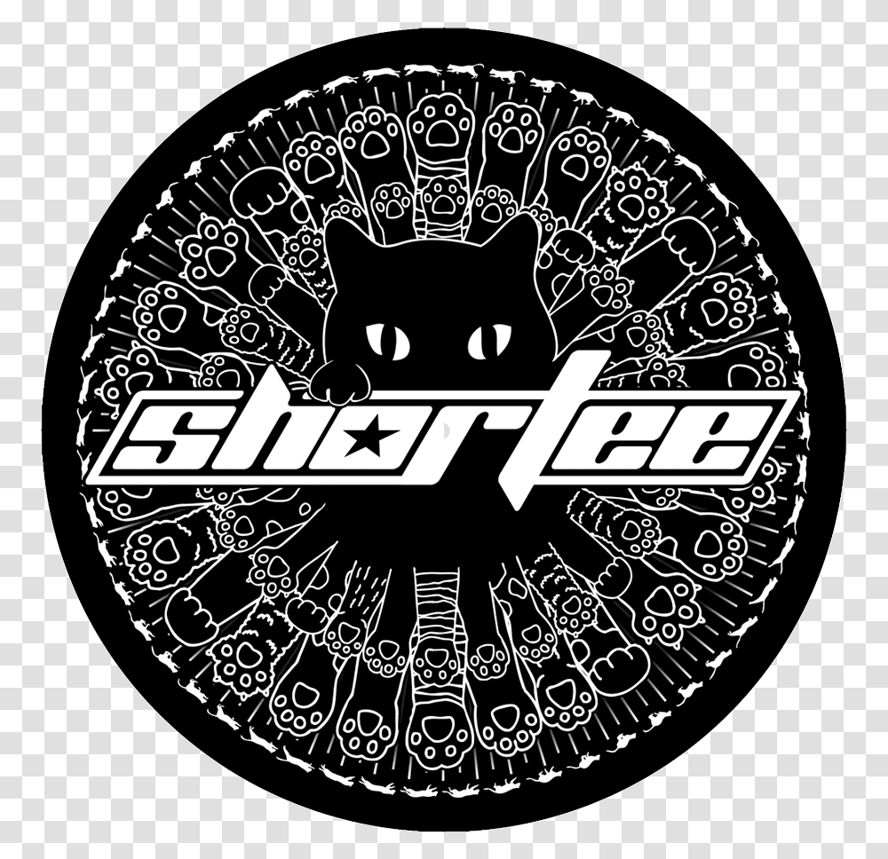 Shortee Black Cat Slipmat Dj Scratchlikeagirl Circle, Logo, Symbol, Trademark, Emblem Transparent Png