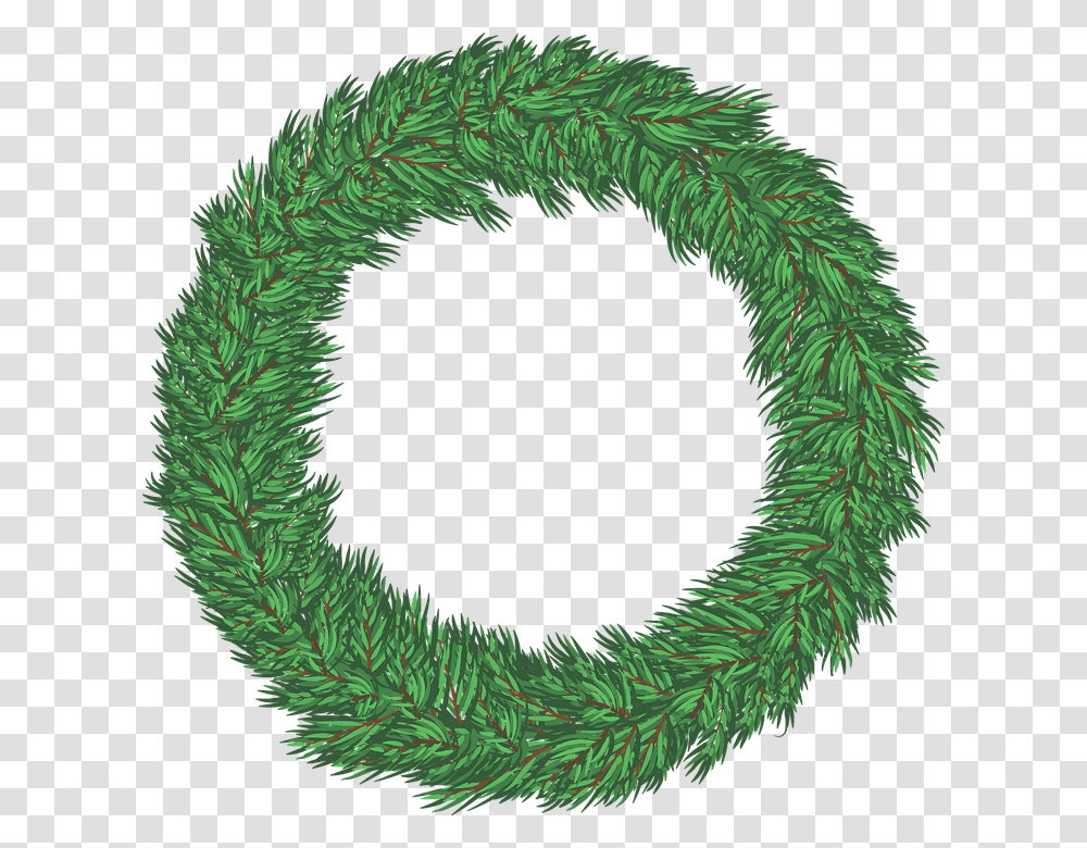 Shortleaf Black Spruceoregon Pinecolorado Sprucewhite Christmas Wreath Vector, Rug, Green Transparent Png