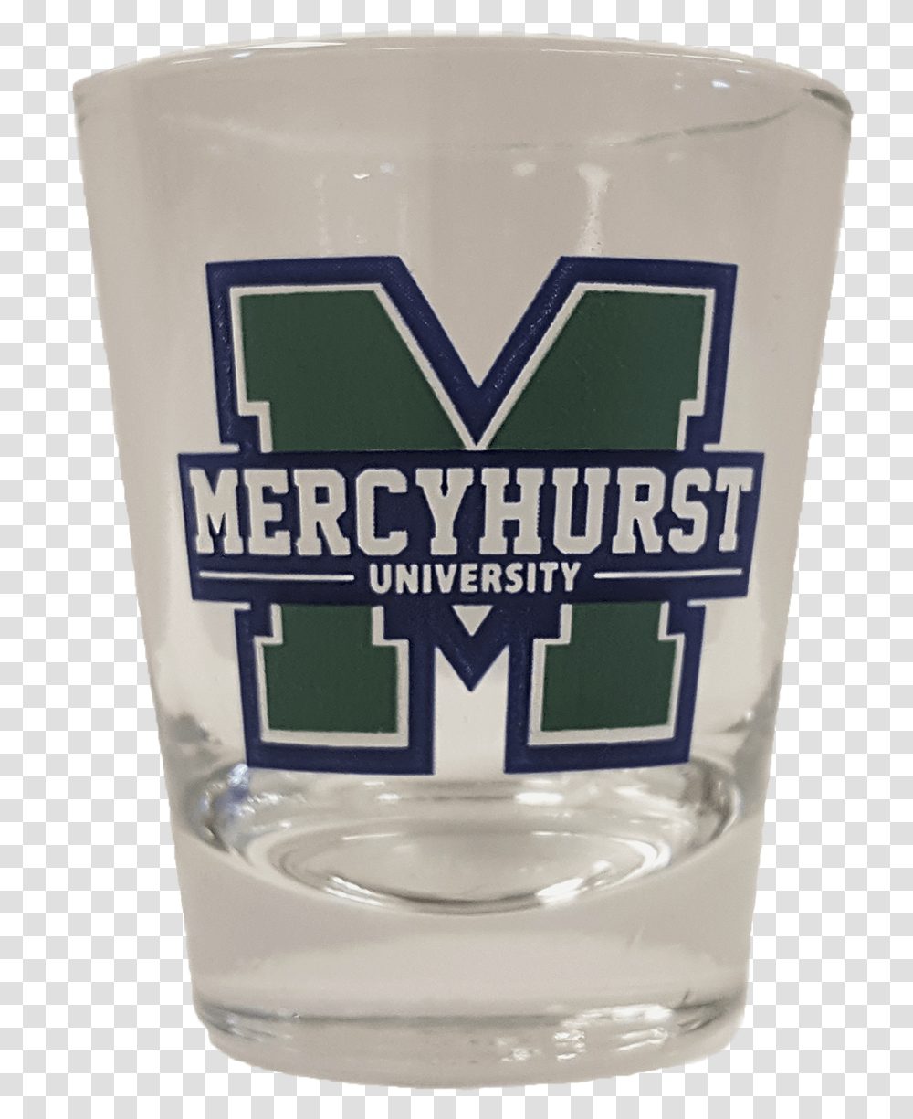 Shot Glass Wblock M Logo Mercyhurst University Athletics, Bottle, Cosmetics, Beverage, Drink Transparent Png