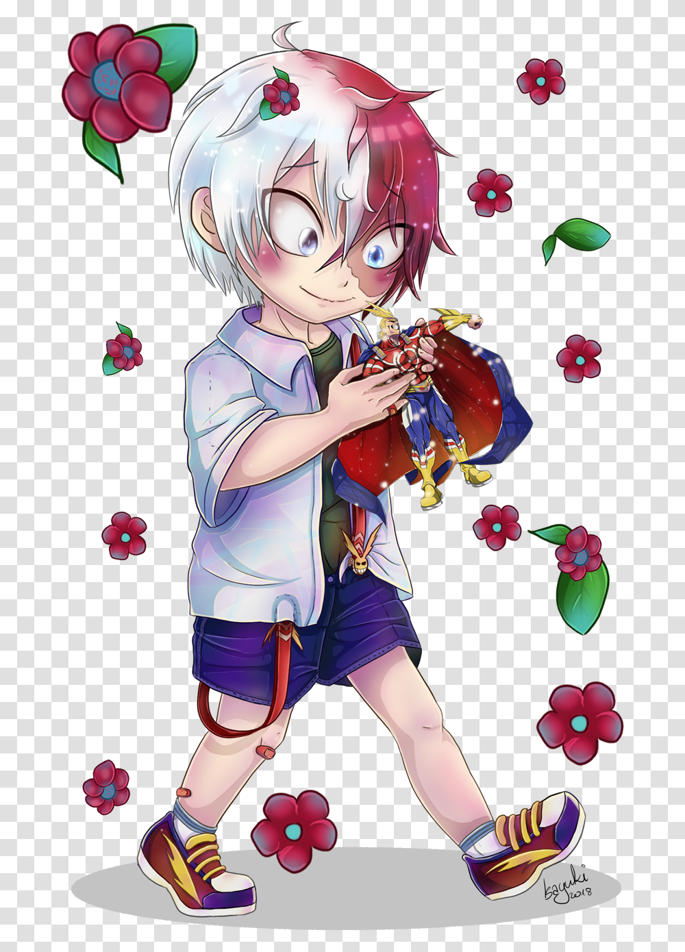 Shoto Fanart My Hero Academia, Manga, Comics, Book, Shoe Transparent Png