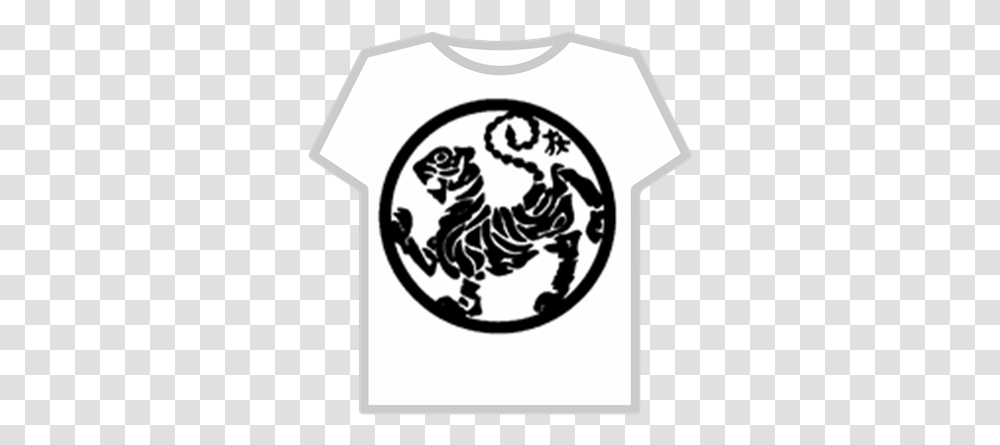 Shotokan Tiger Logo Background Roblox Association Of Shotokan Karate, Clothing, Apparel, Text, T-Shirt Transparent Png