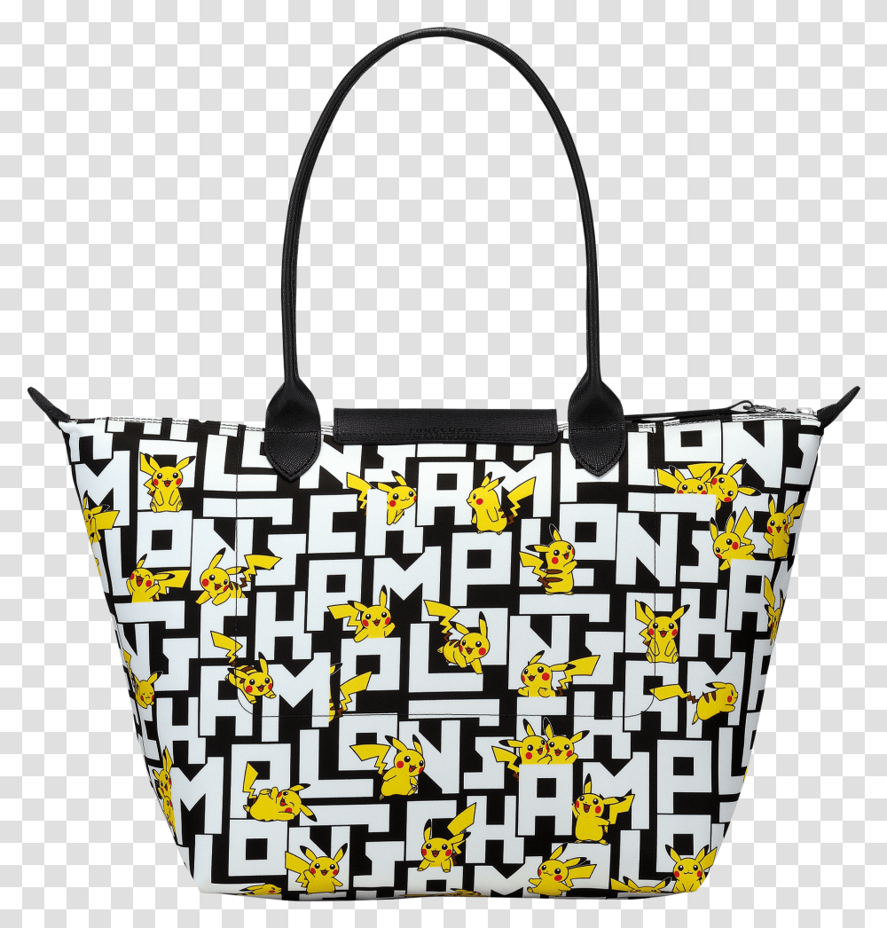 Shoulder Bag L Longchamp X Pokmon Blackwhite L1899hut067 Longchamp Pokemon, Accessories, Accessory, Handbag, Purse Transparent Png