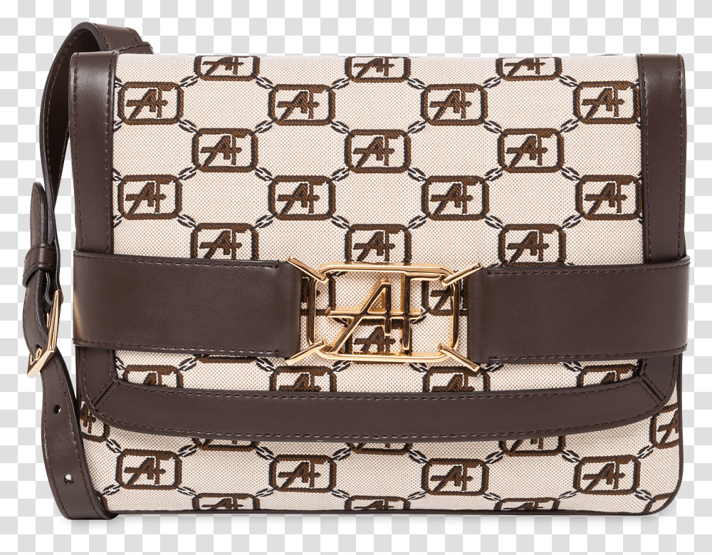 Shoulder Bag With Af Logo Jacquard Handbag, Interior Design, Indoors, Buckle, Bulldozer Transparent Png