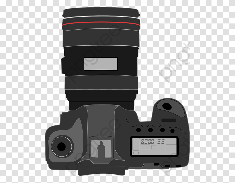 Shoulder Screen Canon Slr Camera Vector Top View, Electronics, Digital Camera, Video Camera, Gas Pump Transparent Png