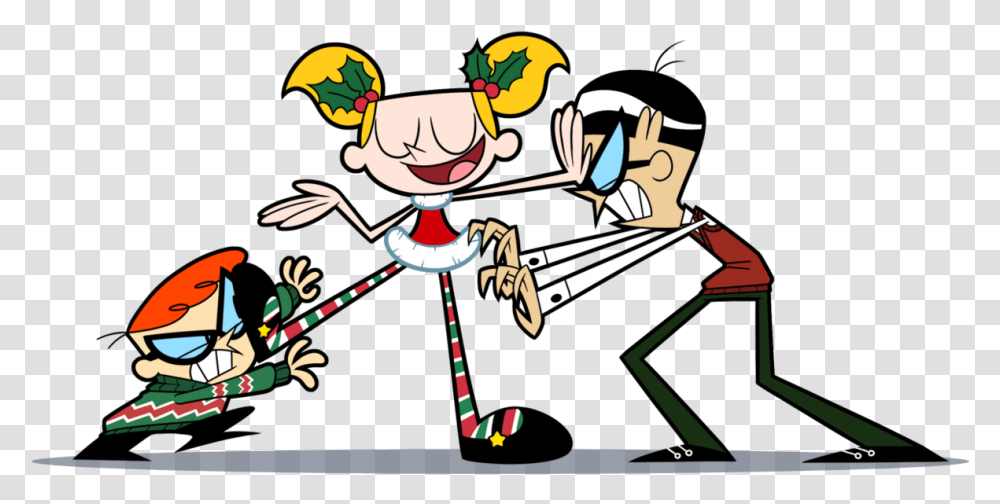 Shouldn't Fight On Christmas By Imandark D4jksqz Dexter Deedee And Mandark Shouldn't Fight, Performer, Crowd, Face, Magician Transparent Png