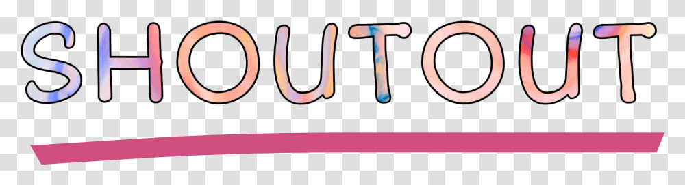 Shoutout Word Sticker Underline Shoutouts Freetoedit Calligraphy, Alphabet, Handwriting Transparent Png