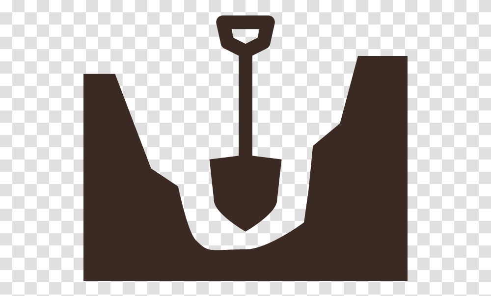 Shovel And A Hole, Tool, Stencil, Hook Transparent Png