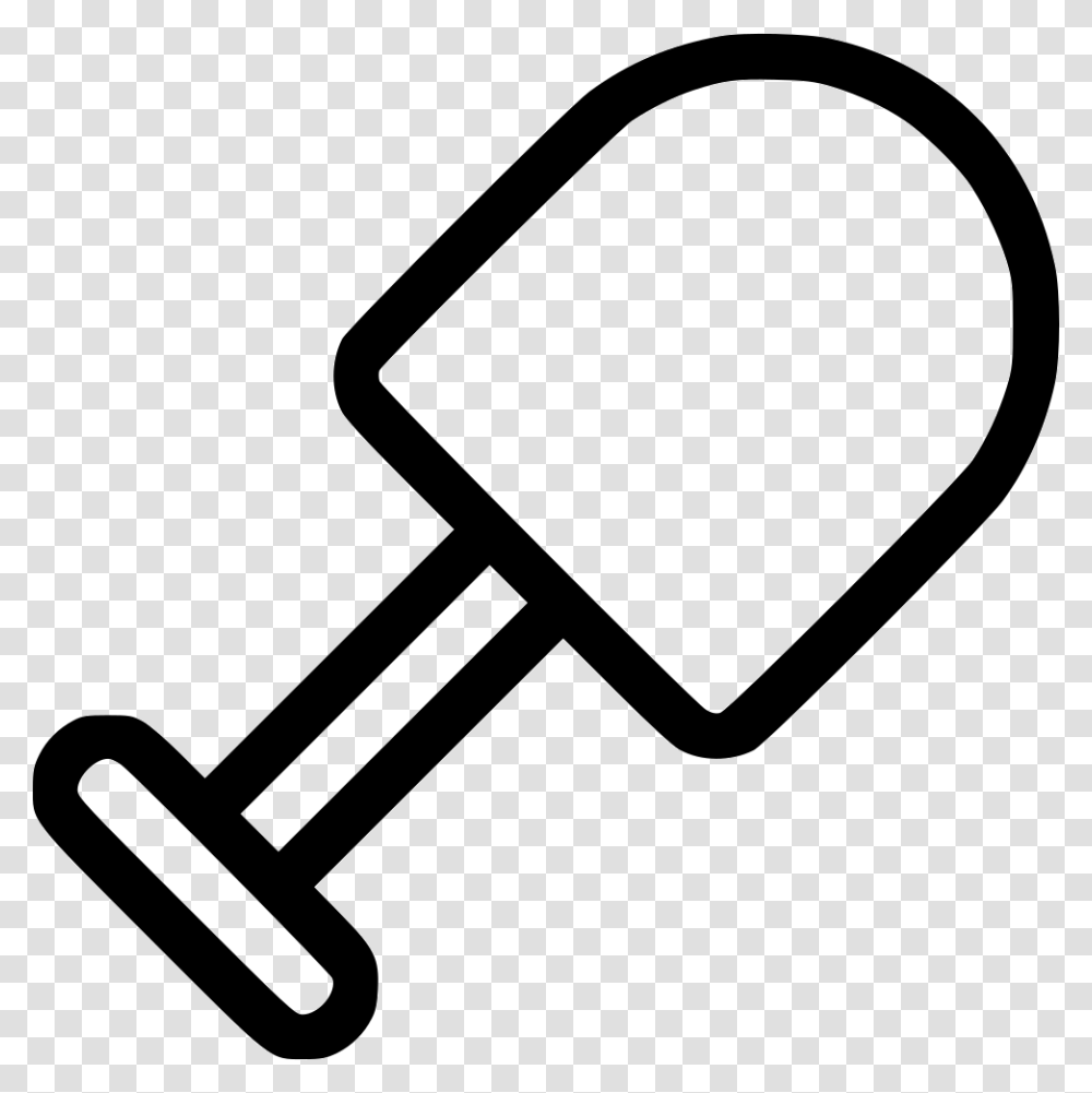 Shovel Bat And Ball Clipart Black And White, Tool, Croquet, Sport, Sports Transparent Png