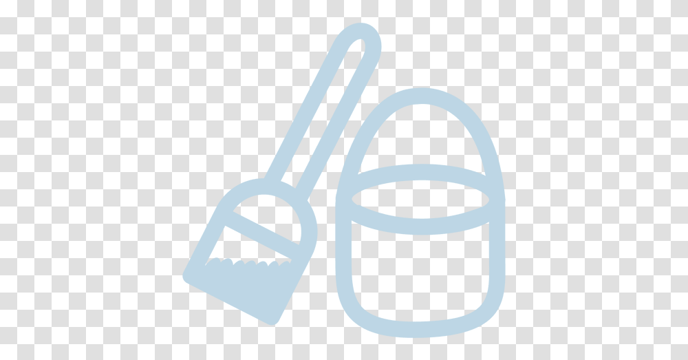 Shovel Bucket Line Icon & Svg Vector File Clip Art, Tool, Wrench, Stencil Transparent Png