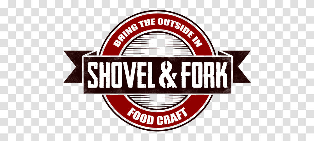 Shovel Fork Logo 600 Wide Fork, Label, Text, Symbol, Alphabet Transparent Png