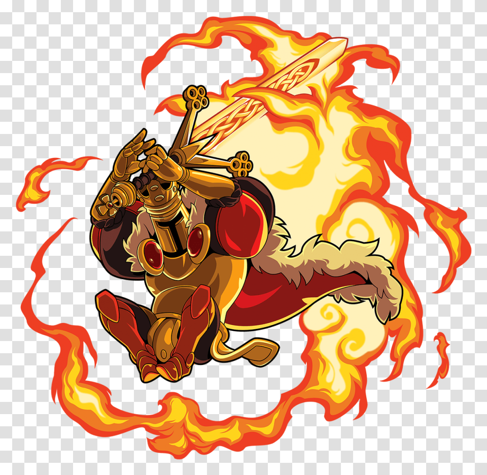 Shovel Knight King Of Cards, Fire, Flame Transparent Png