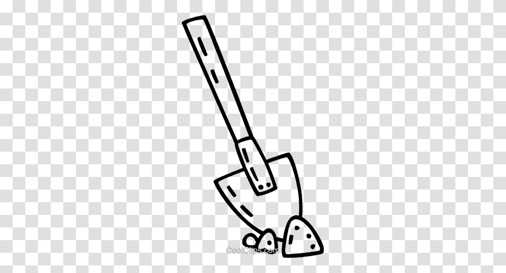 Shovel Royalty Free Vector Clip Art Illustration, Tool, Hoe Transparent Png